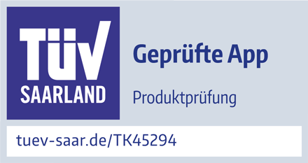 Siegel des TÜV Saarlands für die VR SecureGo plus Siegel des TÜV Saarlands für die VR SecureGo plus